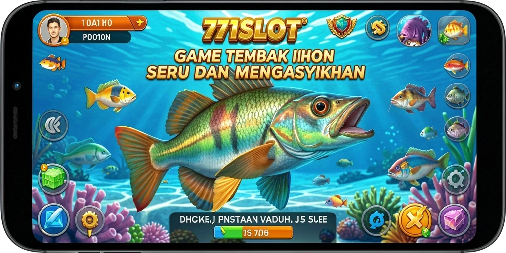 Tampilan aksi seru dalam gameplay Tembak Ikan 171SLOT.