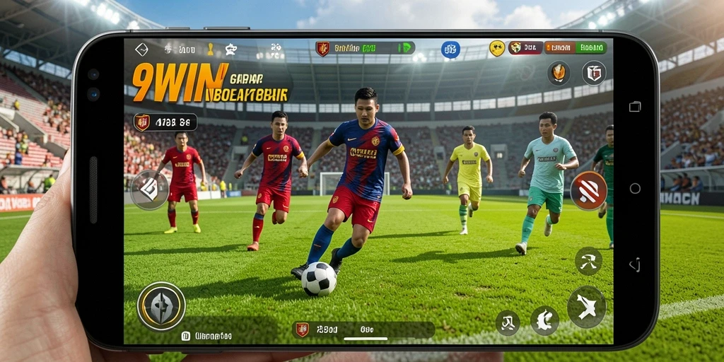 Tampilan gameplay memukau dalam 9WIN dengan aksi sepak bola yang seru.
