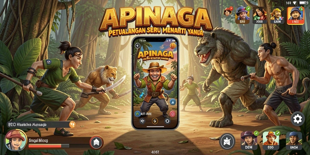 Tangkapan layar gameplay APINAGA menampilkan aksi dan eksplorasi menakjubkan.