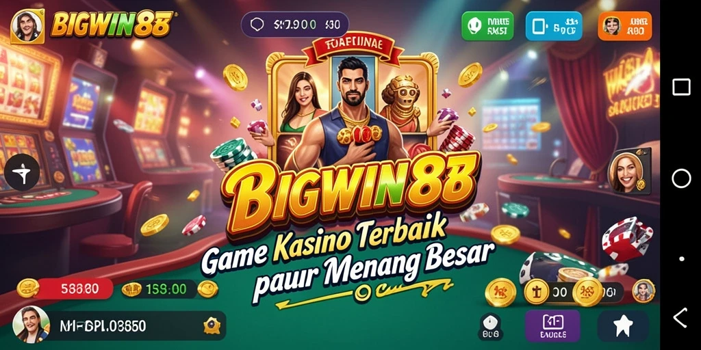 Tampilan hebat dari gameplay Kasino di BIGWIN88.