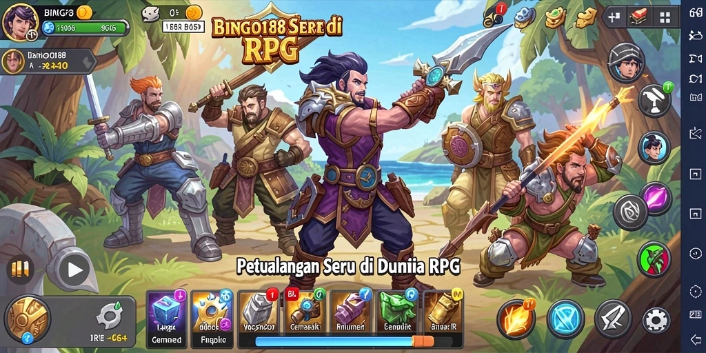Tampilan gameplay BINGO188 dalam pertempuran yang mendebarkan.
