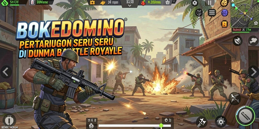Gameplay Battle Royale yang seru dan penuh aksi.