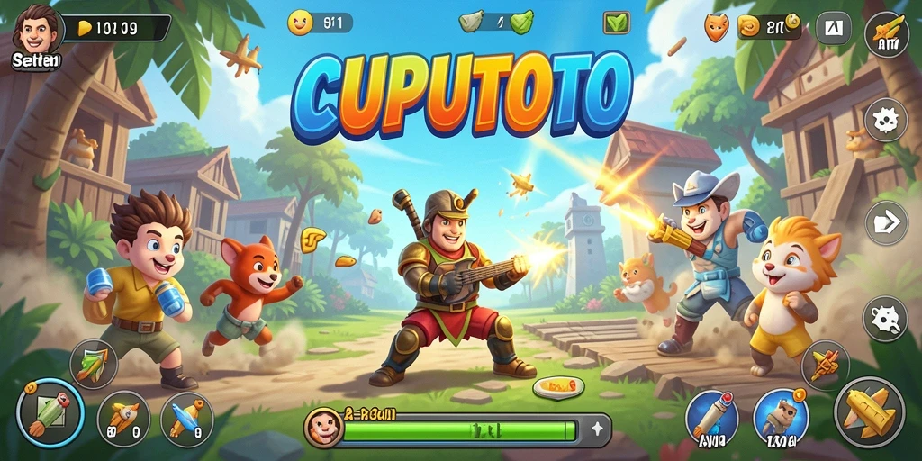 Screenshot dari gameplay CUPUTOTO menampilkan aksi mendebarkan.