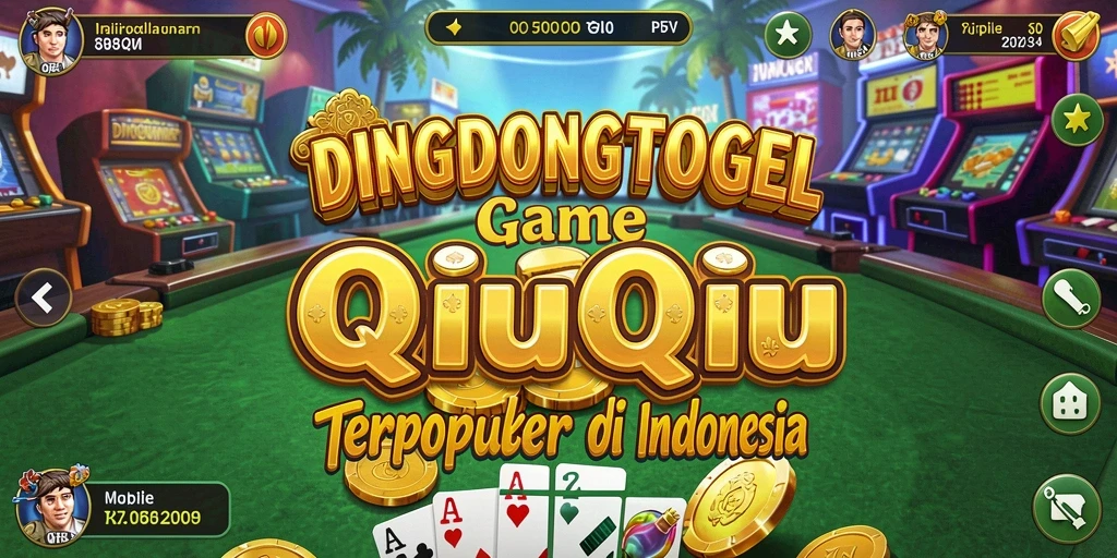 Tampilan gameplay seru QiuQiu di DINGDONGTOGEL.