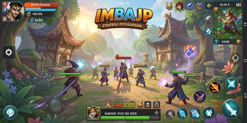 Tampilan gameplay IMBAJP yang menarik dan strategis.