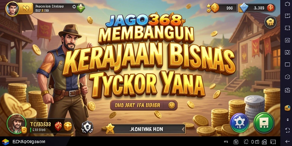 Screenshot JAGO368 menampilkan antarmuka pengelolaan bisnis yang menarik.