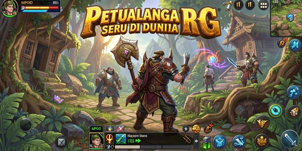 Tampilan screenshot MPOID menampilkan aksi seru dalam gameplay RPG.