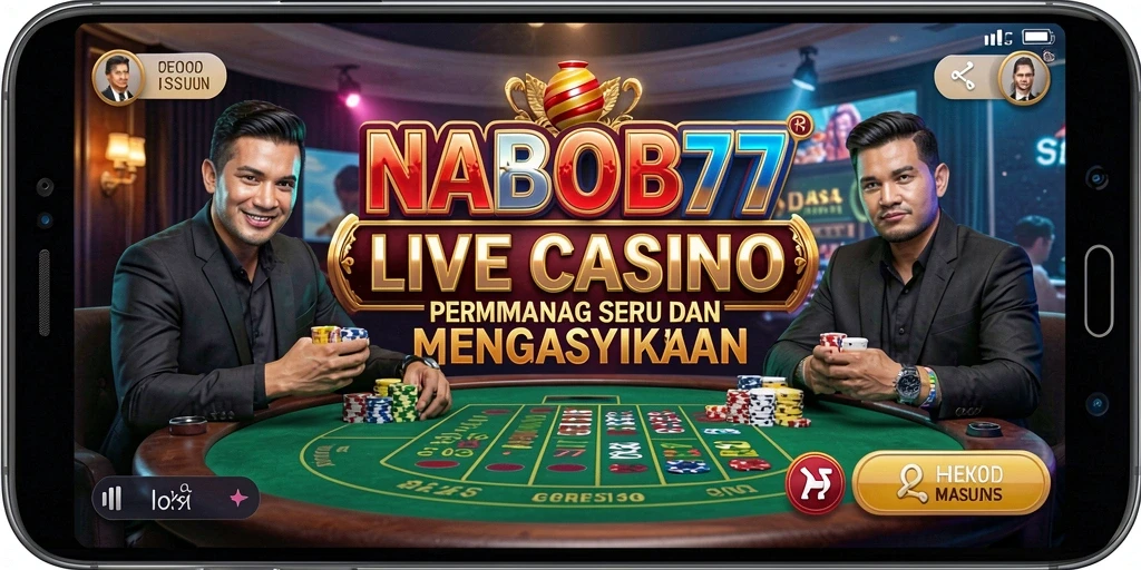 Tampilan gameplay Live Casino yang menarik dan interaktif.