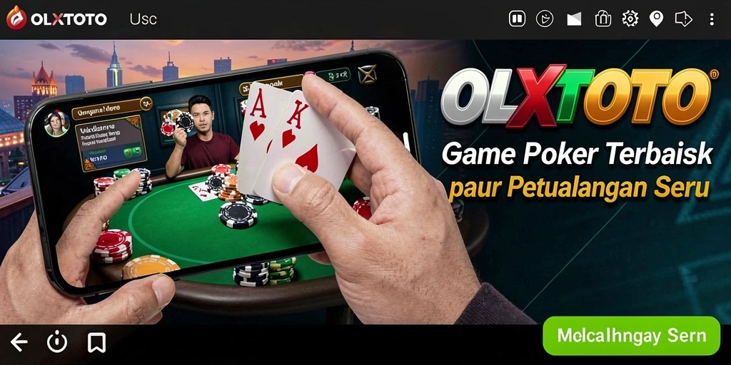 Tampilan gameplay OLXTOTO yang menegangkan dan seru dalam permainan poker.