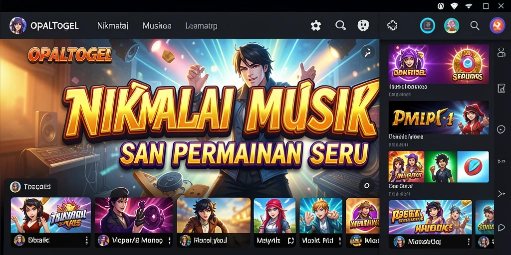 Screenshot OPALTOGEL yang menampilkan gameplay musik yang seru.