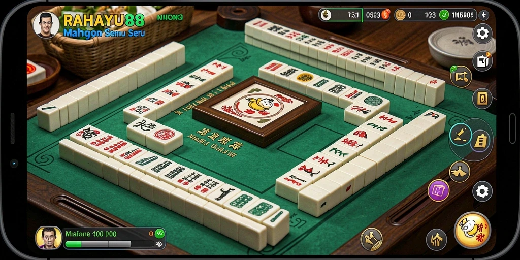 Screenshot RAHAYU88 menampilkan gameplay seru Mahjong yang mendebarkan.