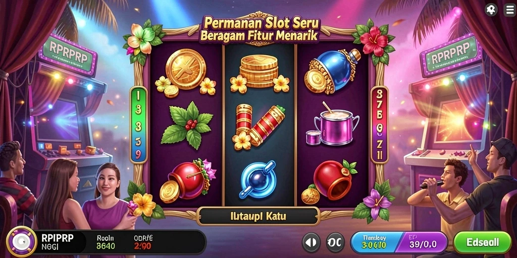 Tampilan gameplay RPRPRP yang memukau dan penuh warna.