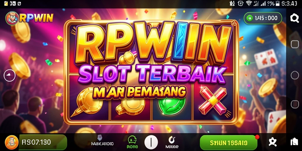 Screenshot gameplay RPWIN menampilkan mesin slot yang menarik dan animasi yang memukau.