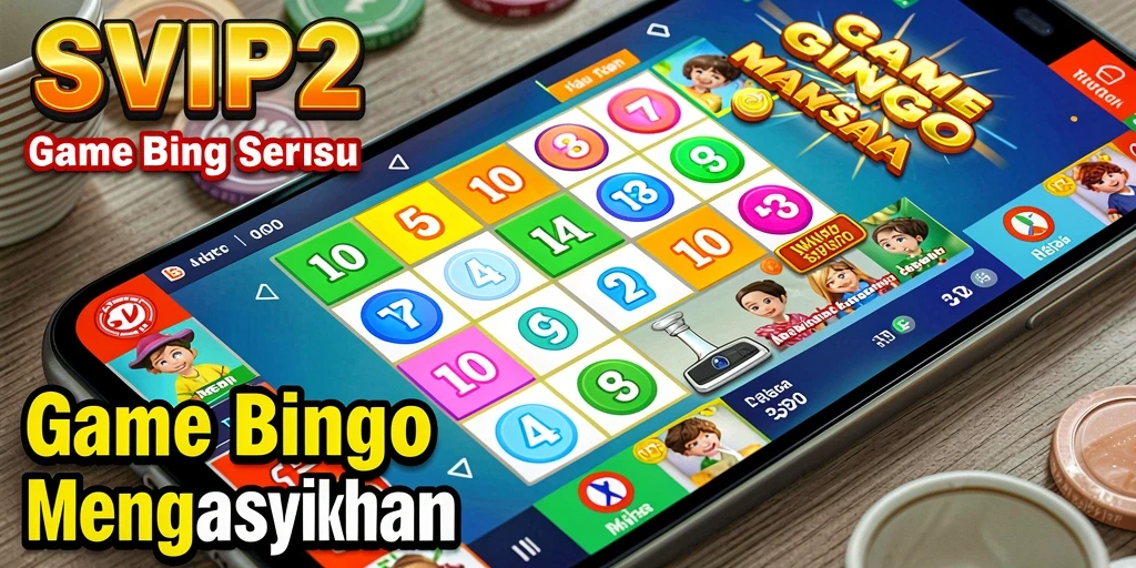Tampilan layar permainan Bingo yang mendebarkan di SVIP2.