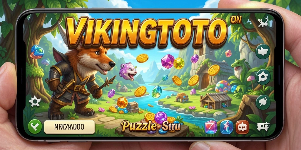Tampilan gameplay seru di VIKINGTOTO dengan tantangan Puzzle.